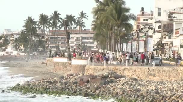 Malecon in Veracruz, México — Vídeos de Stock