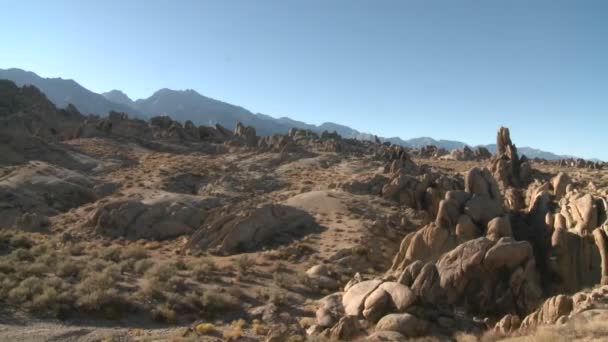 Granite rock formations — Stock Video