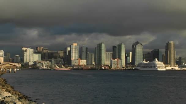 San Diego waterfront — стокове відео