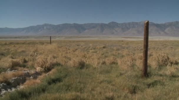 Sierra Nevada utbud nära Lone Pine — Stockvideo