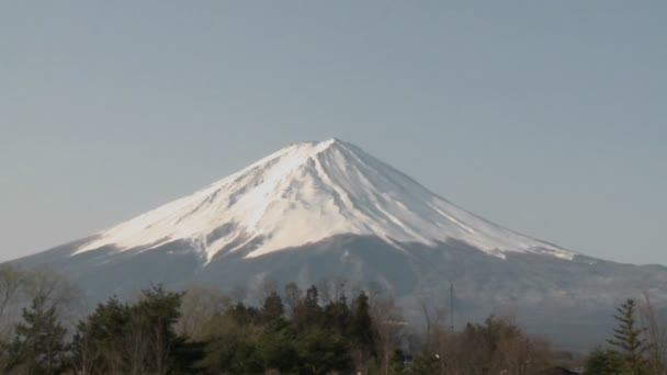 Mt. fuji a jezero Kawaguči — Stock video