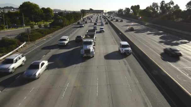 Pomona Freeway w Los Angeles, Kalifornia — Wideo stockowe