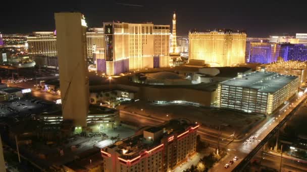 Pohled z Las Vegas kasina — Stock video