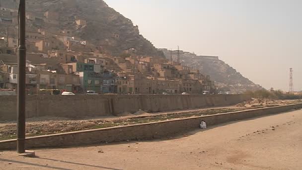 Hillside view of Kabul — Stock Video