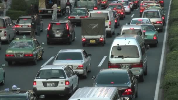 Tráfico de horas punta en Shibuya — Vídeos de Stock