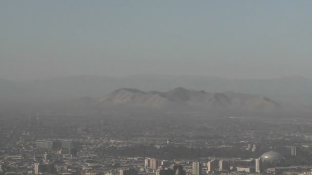 Smog cidade cheia de Santiago — Vídeo de Stock