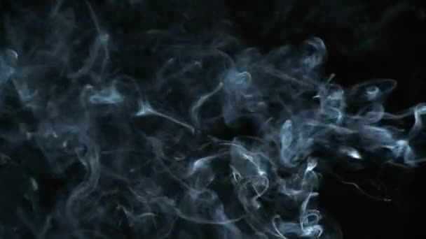 Сигаретный дым раздувается — стоковое видео