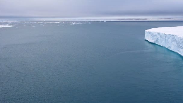 Lengua brasvellbreen de la capa de hielo Austfonna — Vídeo de stock