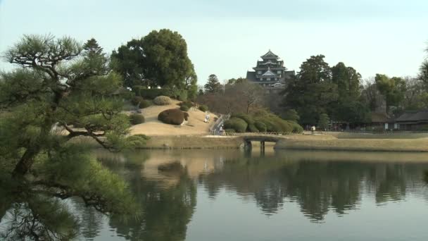 Koraku-en-parken i Japan – stockvideo