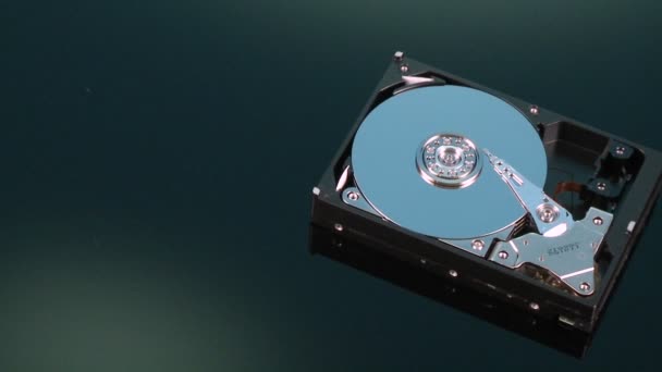 Отображается жесткий диск для компьютера — стоковое видео