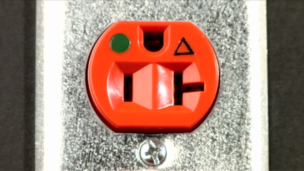 橙色的电源插座 — 图库视频影像