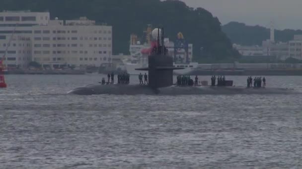 Okręt podwodny Uss Oklahoma City — Wideo stockowe