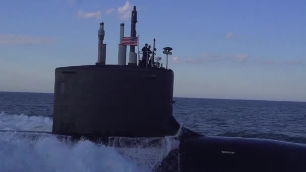 在一艘潜艇的优秀空中 — 图库视频影像