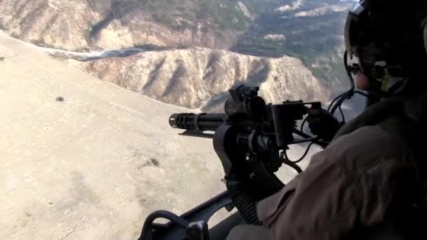 Marines eld mot fienden — Stockvideo