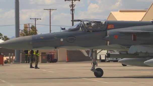 Colombiaanse Air force straaljager — Stockvideo