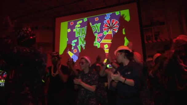 O petrecere de Anul Nou — Videoclip de stoc