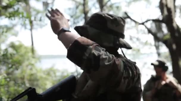 Güney Amerika askerleri — Stok video