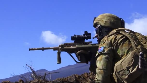 Australiska försvarsmakten — Stockvideo