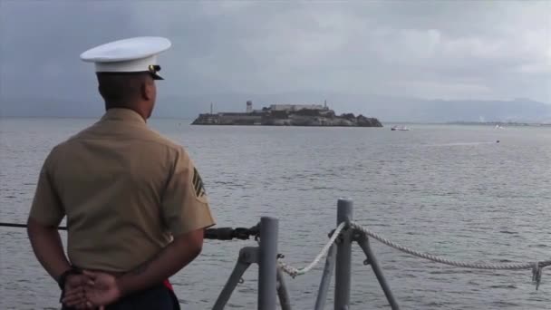 Marines and sailors men — стокове відео