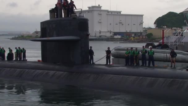 El submarino USS Oklahoma City — Vídeos de Stock