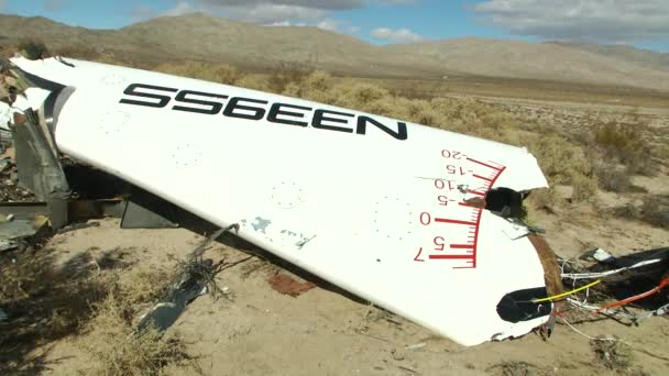 Nave Espacial Galáctica Virgen Dos desastre — Vídeos de Stock