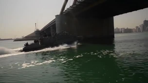 Прибережних командування човен — стокове відео