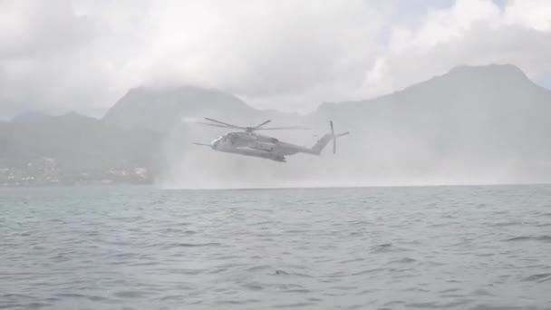 Navy Seals loď na gumové zodiac — Stock video