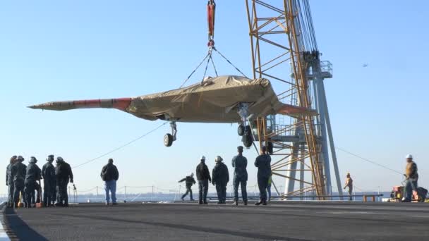 Un avión espía secreto de EE.UU. — Vídeo de stock