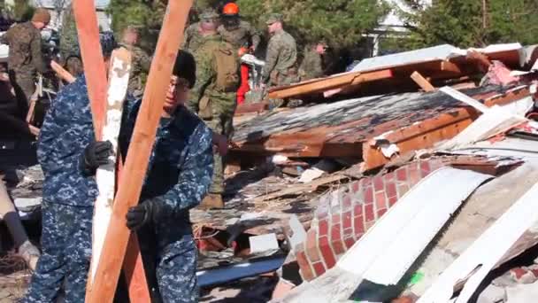 Marines och armé trupper Sök — Stockvideo