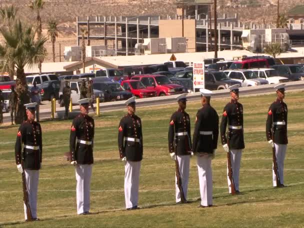 The United State marine marching band — Stock Video