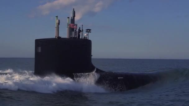 Excelente antena sobre um submarino — Vídeo de Stock