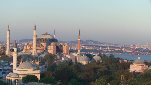 The Hagia Sophia Mosque in Istanbul — Stock Video