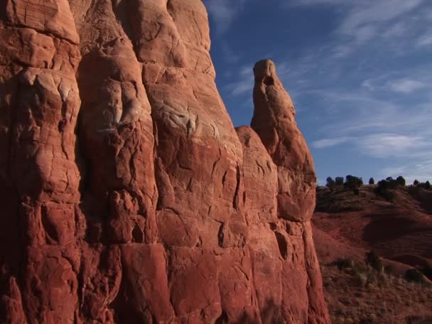 Formaciones rocosas inusuales en Utah — Vídeo de stock