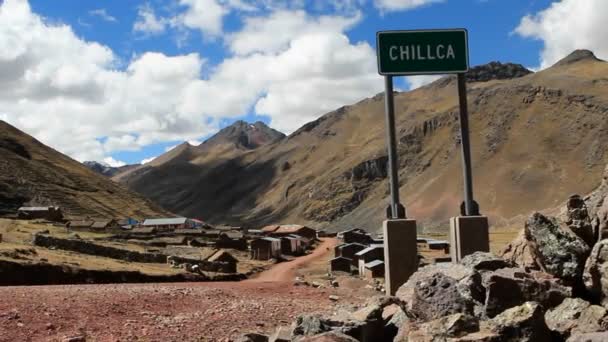 Panneau village de Chillca — Video
