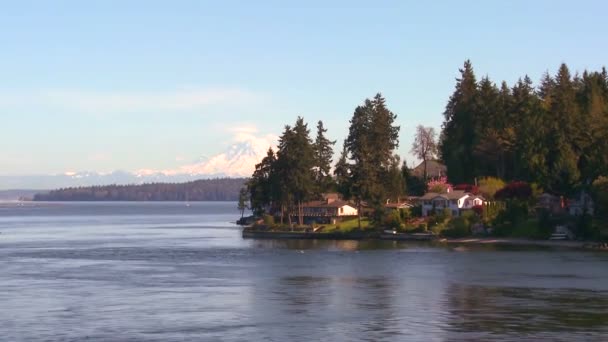 Постріл Bainbridge острова, Вашингтон — стокове відео