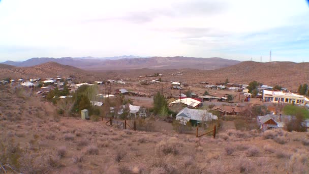 Ciudad del desierto de Nevada — Vídeo de stock