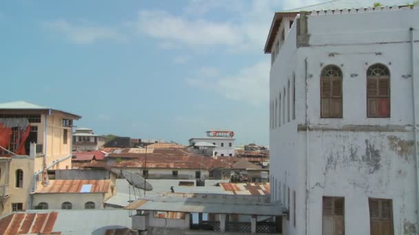 Os telhados de Stone Town — Vídeo de Stock