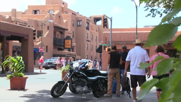 Downtown Santa Fe, Nuevo México — Vídeos de Stock