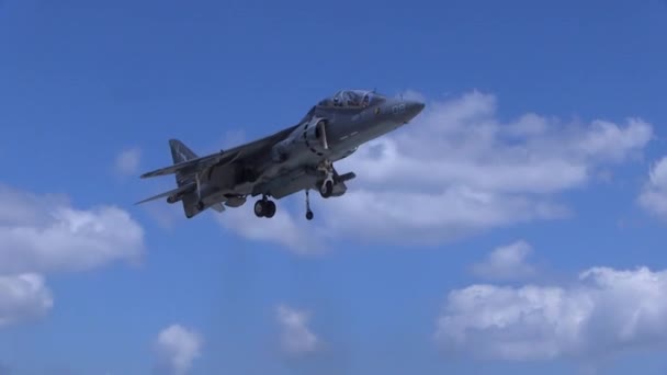 Marine Harrier aircraft — Stock Video