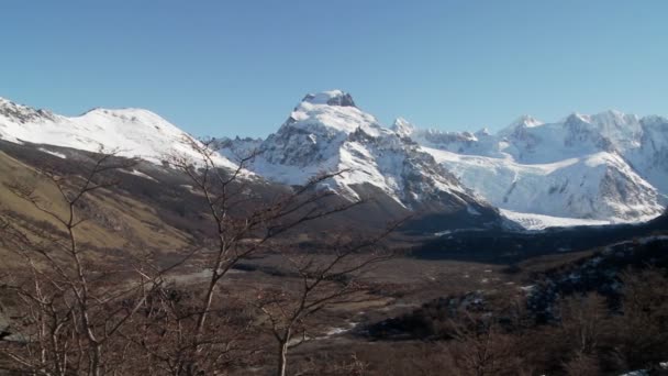 Cordillera de Fitzroy en Patagonia — Vídeos de Stock