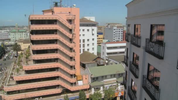 Современные офисные здания Найроби — стоковое видео