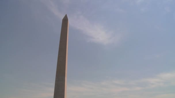 华盛顿特区的华盛顿纪念碑 — 图库视频影像