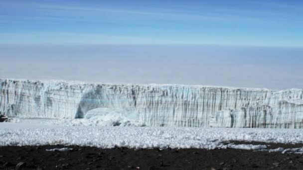 Sommet glacier à neige — Video