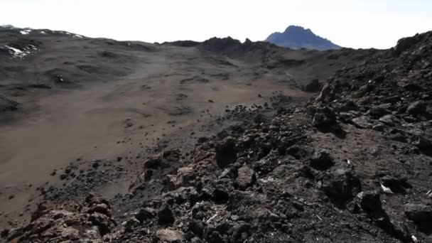 Summit of Kilimanjaro mountain — Stock Video