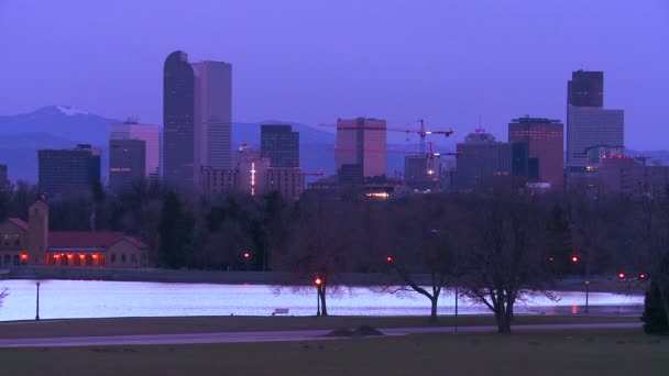 El horizonte de Denver Colorado — Vídeos de Stock