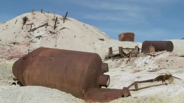 Opuszczoną kopalnię w dolinie śmierci — Wideo stockowe