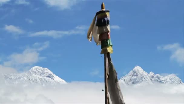 Monumento nacional em Lhotse — Vídeo de Stock