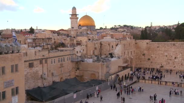 The Dome of the Rock towers — Stock Video