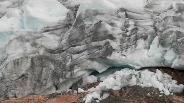 氷河 sculpts 土地 — ストック動画