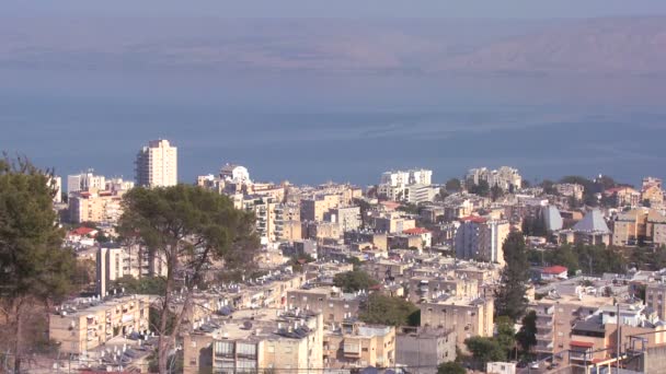 Die Stadt des Tiberius am Meer — Stockvideo